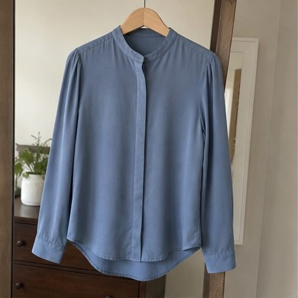 Olive Button Blouse